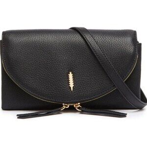 NWOT Thacker Leather Nikki Crossbody Wallet in black